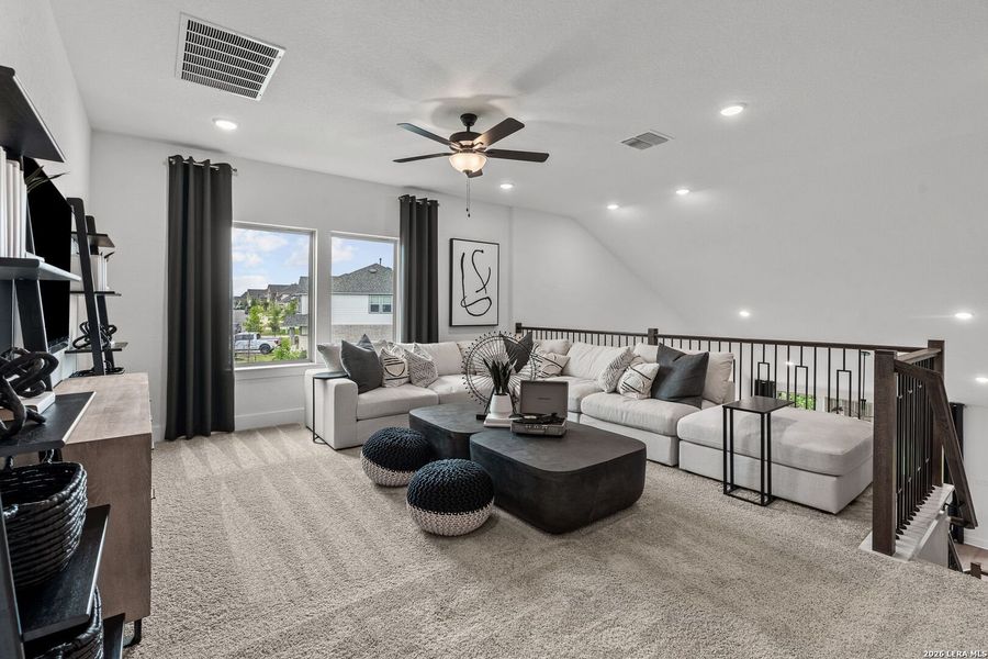 Furnished interior view inside a new home in Bison Ridge, San Antonio (Image 32).
