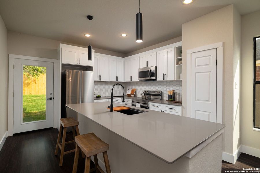 Furnished interior view inside a new home in , San Antonio (Image 11). Furnished interior view inside a new home in , San Antonio (Image 11).