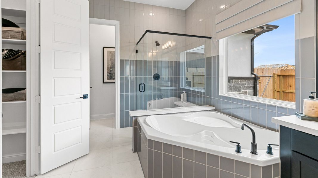 Representative furnished interior of a home built from the Magnolia by DRB Homes in Brookewater, Rosenberg (Image 13).