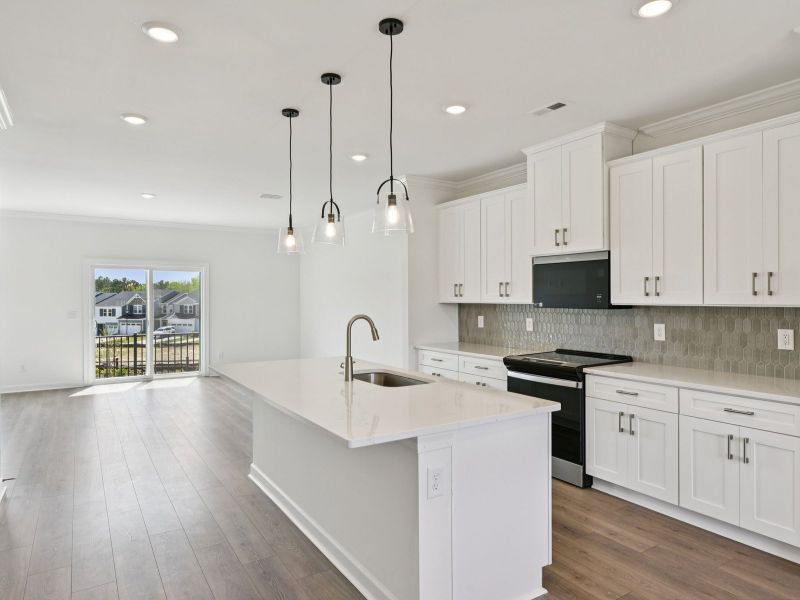 Furnished interior view inside a new home in Meadows at Wilson Farms - The Heights Series, Fort Mill (Image 4). Furnished interior view inside a new home in Meadows at Wilson Farms - The Heights Series, Fort Mill (Image 4).