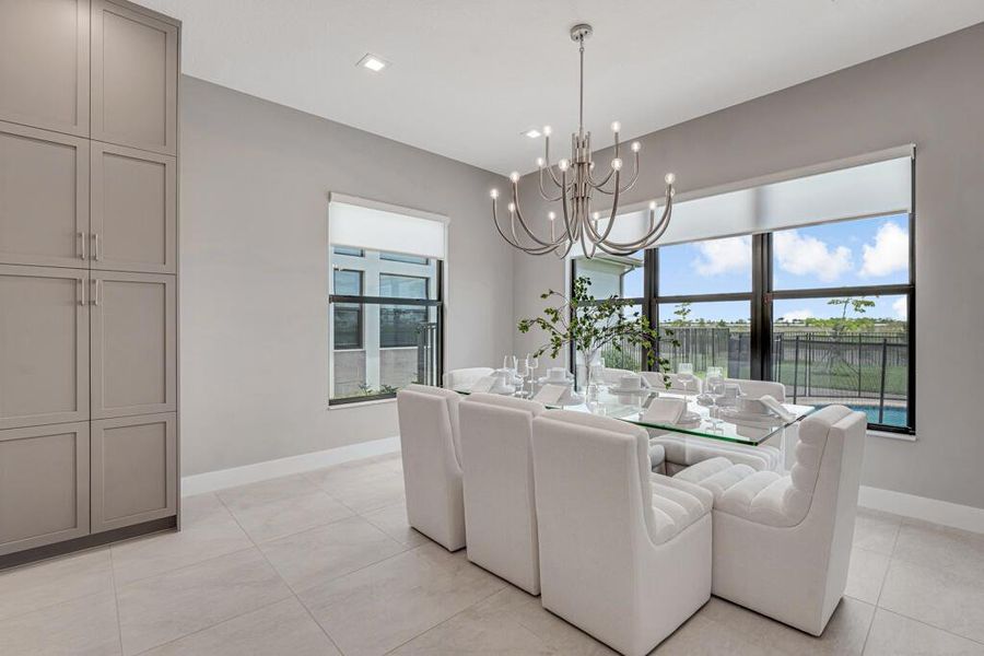 Furnished interior view inside a new home in Apex at Avenir, Palm Beach Gardens (Image 14).