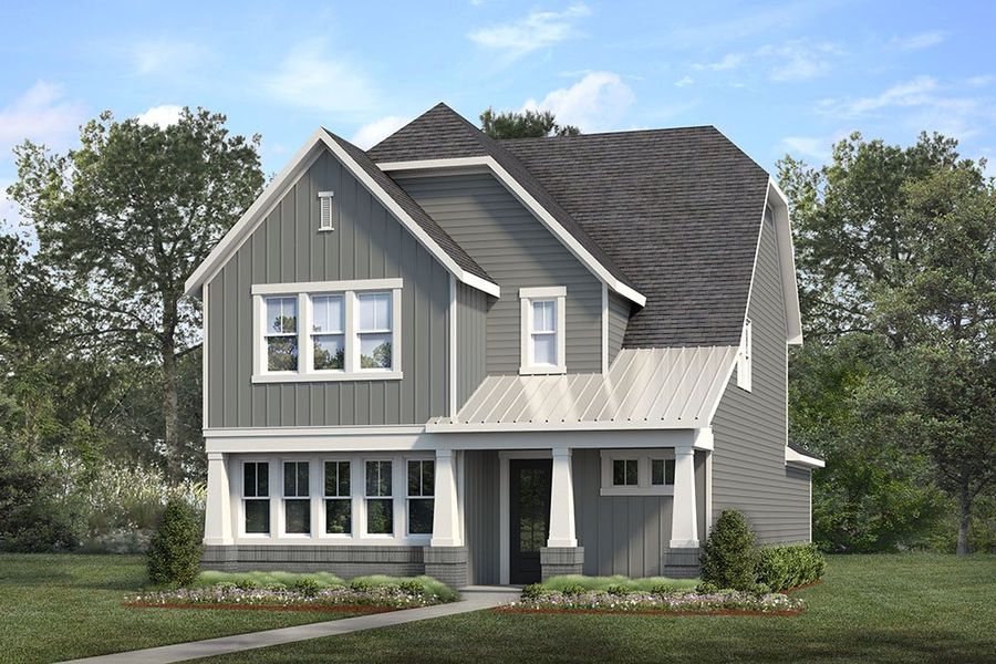 Representative exterior photo of a completed home built from the The Lennon by RobuckHomes in East & Mason, Wilmington, NC (Image 12).