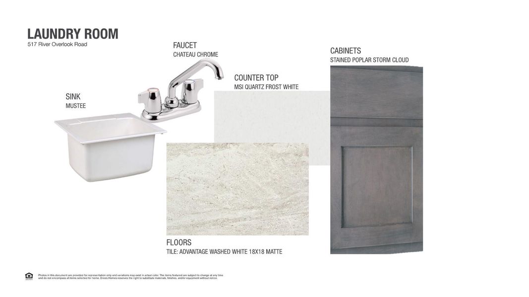 Sample of building materials used in homes in Wolf Ranch South Fork, Georgetown (Image 8).