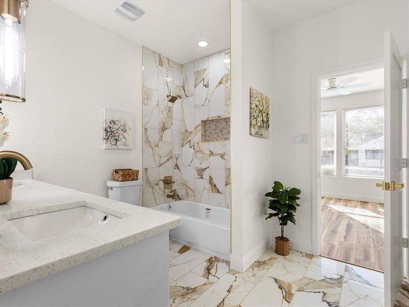 Furnished interior view inside a new home in , Fort Worth (Image 27).