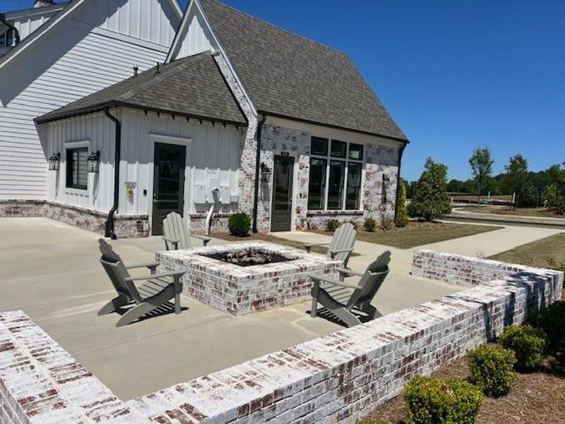Exterior details and patio area of a home in Promenade at Sawnee Village, Cumming (Image 4). Exterior details and patio area of a home in Promenade at Sawnee Village, Cumming (Image 4).