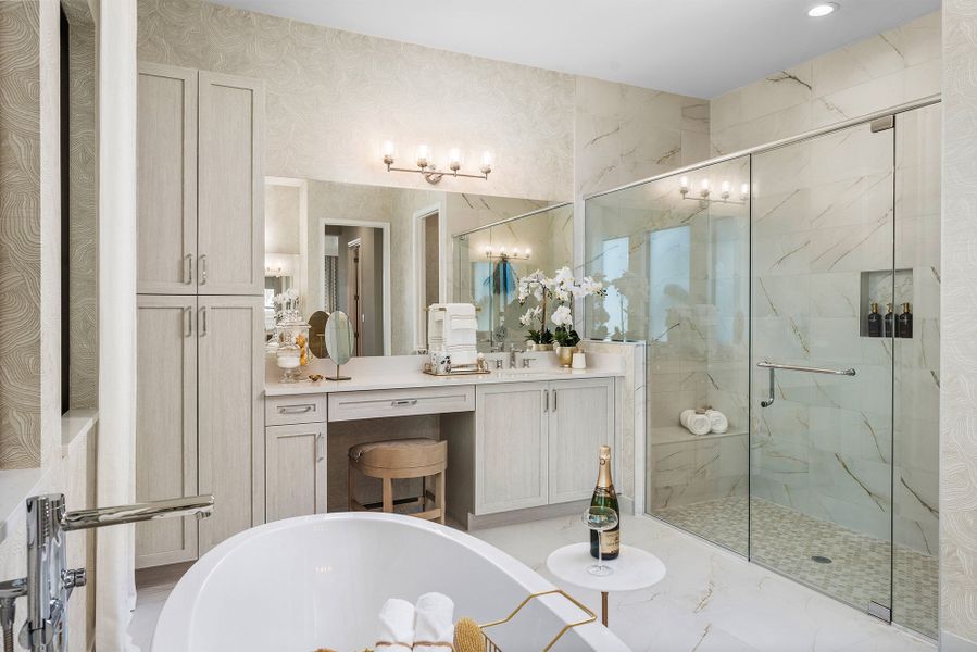 Representative furnished interior of a home built from the Vienna Grande by GL Homes in Valencia Del Mar (55+), Boynton Beach (Image 14).