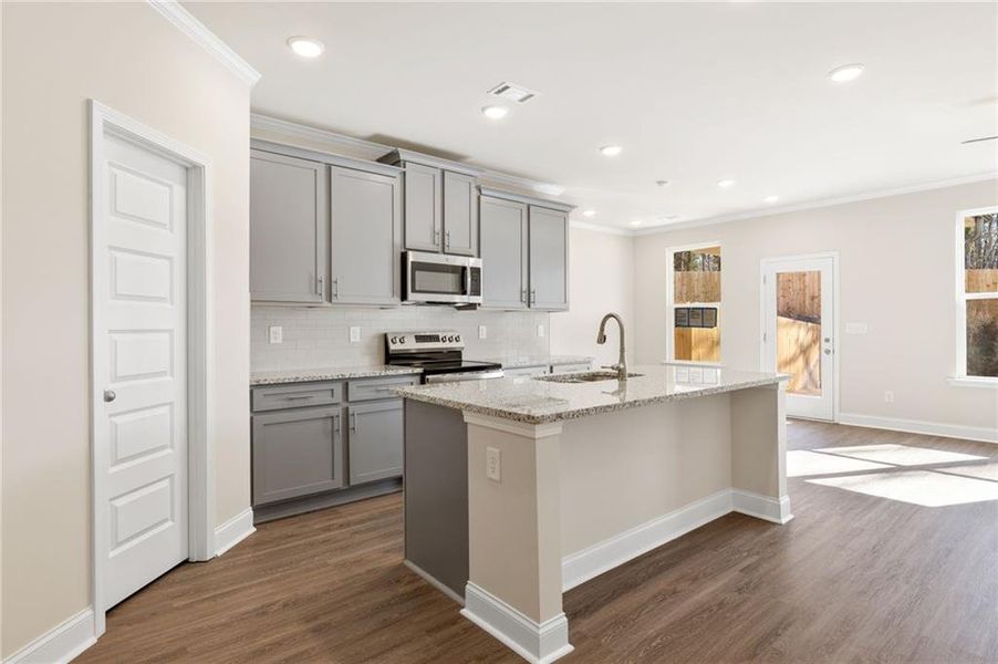 Furnished interior view inside a new home in Mulberry Summit, Flowery Branch (Image 8).