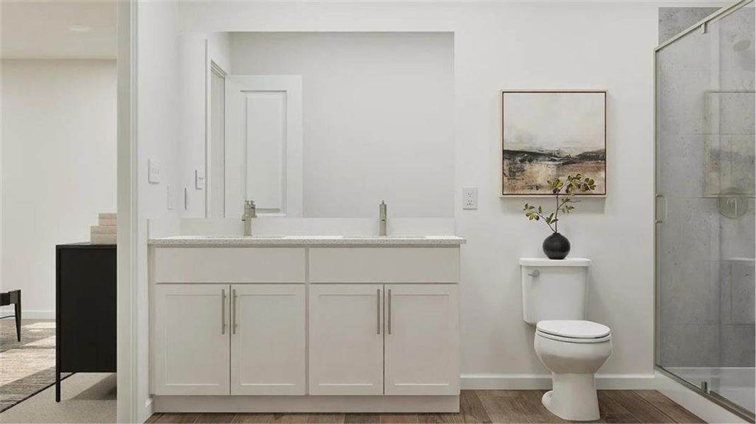 Furnished interior view inside a new home in , Locust Grove (Image 22).