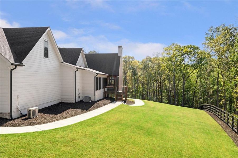 Exterior details and patio area of a home in , Canton (Image 31).