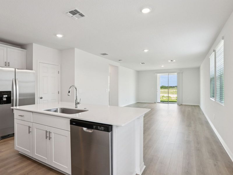 Furnished interior view inside a new home in Crosswinds - Classic Series, Haines City (Image 5).