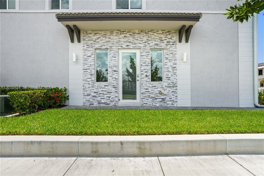 Exterior details and patio area of a home in , Homestead (Image 25). Exterior details and patio area of a home in , Homestead (Image 25).