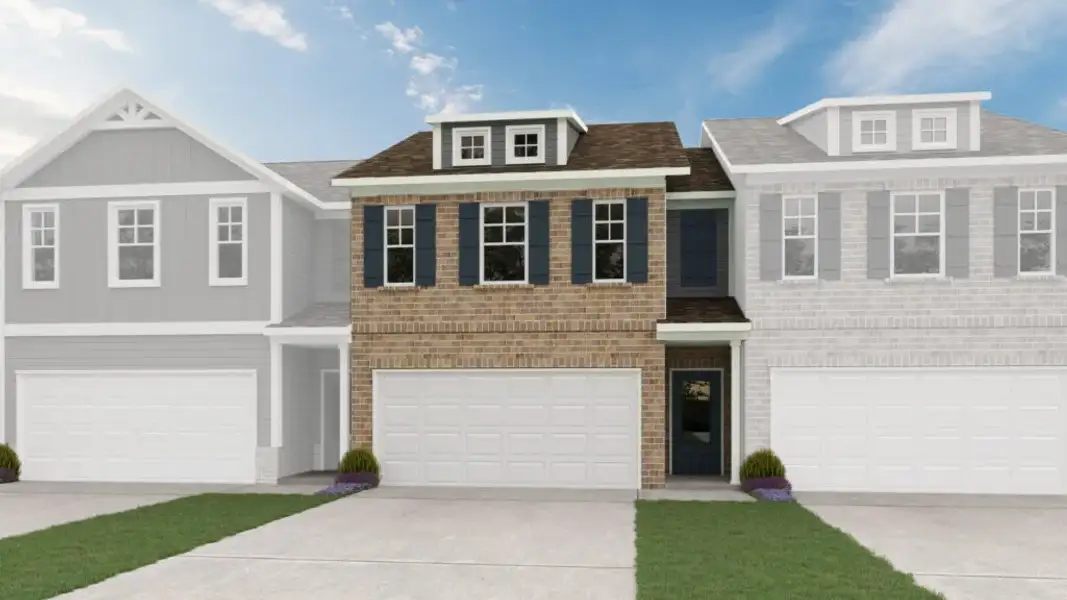Representative exterior photo of a completed home built from the The Coventry by Direct Residential Communities in Cash's Crossing, Ellenwood, GA (Image 8). Representative exterior photo of a completed home built from the The Coventry by Direct Residential Communities in Cash's Crossing, Ellenwood, GA (Image 8).