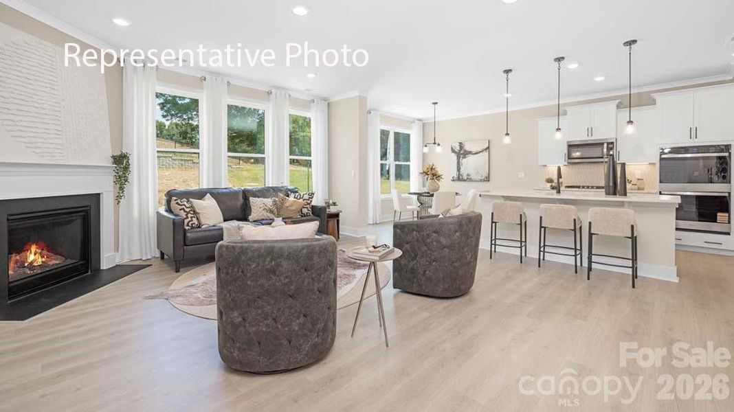 Furnished interior view inside a new home in Sanctuary at Southgate, Indian Trail (Image 4).