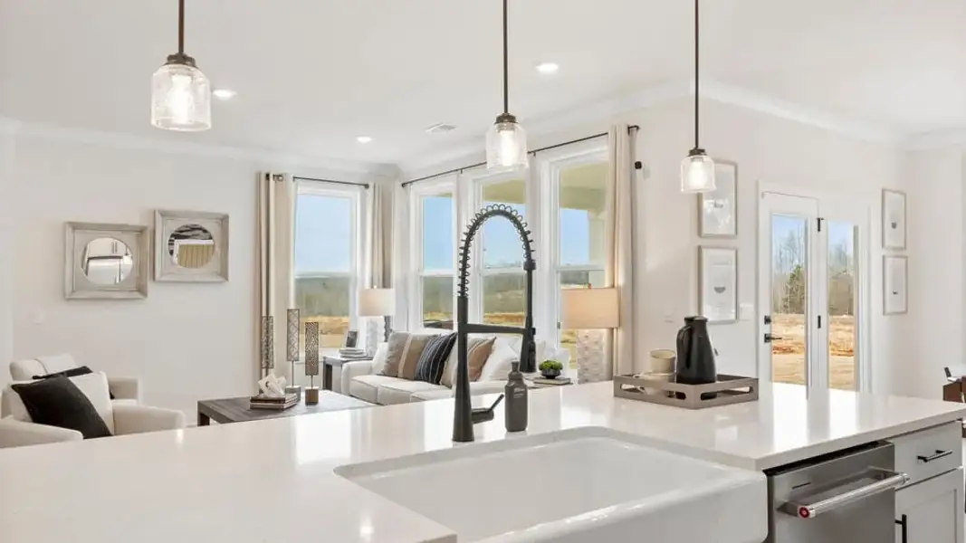 Furnished interior view inside a new home in Cottonwood Ridge, Piedmont (Image 20).