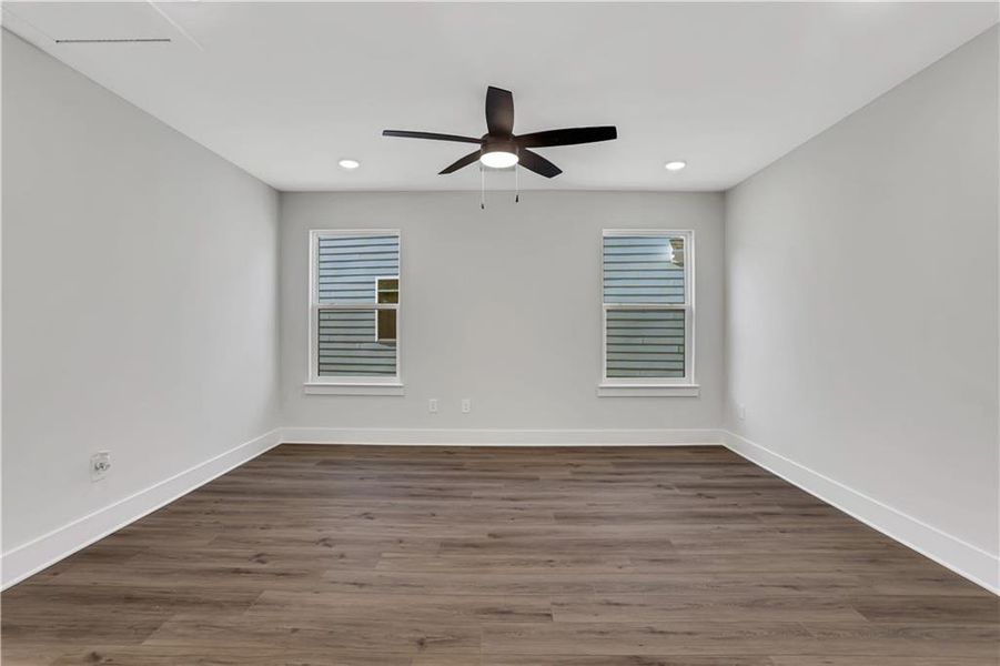 Spacious, unfurnished interior of a new home in Villas at Dawsonville, Dawsonville (Image 18). Spacious, unfurnished interior of a new home in Villas at Dawsonville, Dawsonville (Image 18).