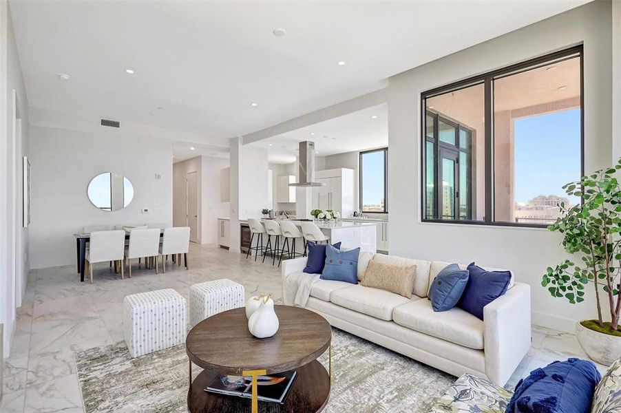 Furnished interior view inside a new home in , Sarasota (Image 26).