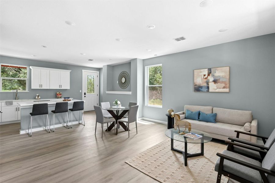 Furnished interior view inside a new home in , Luling (Image 7).