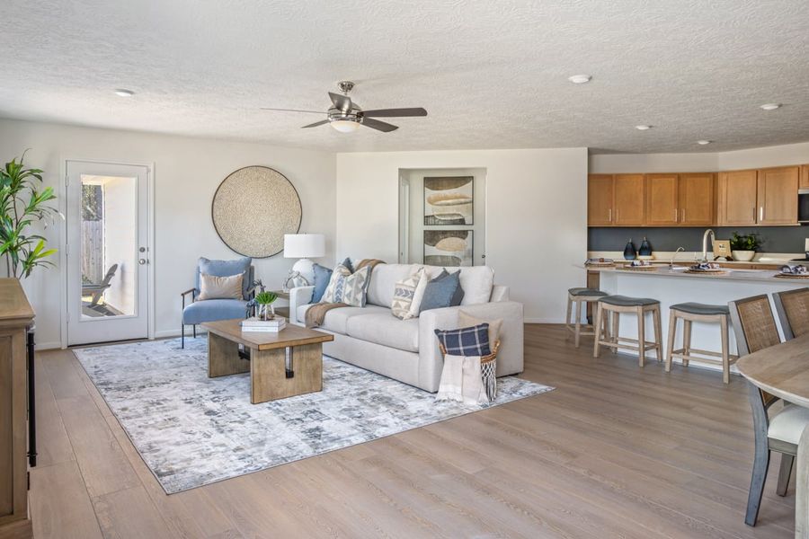 Representative furnished interior of a home built from the 1548 by KB Home in Sagecrest Trails, Conroe (Image 4).