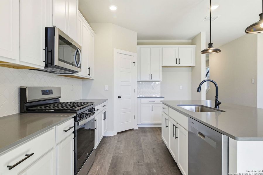 Furnished interior view inside a new home in Morgan Meadows, San Antonio (Image 11). Furnished interior view inside a new home in Morgan Meadows, San Antonio (Image 11).
