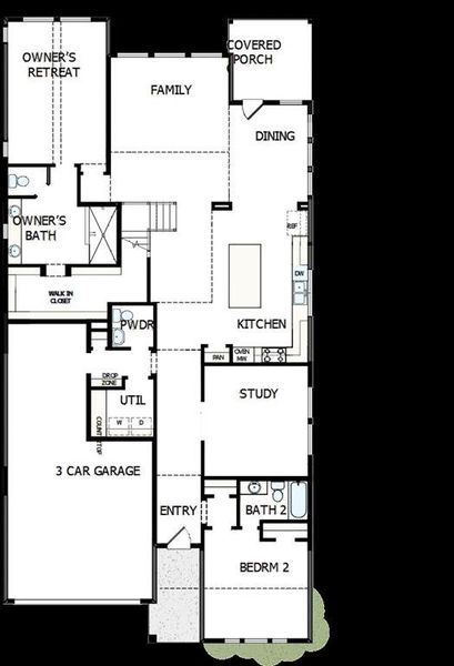 2D floor plan layout of this home in Walsh Classic, Fort Worth, TX (Image 2). 2D floor plan layout of this home in Walsh Classic, Fort Worth, TX (Image 2).