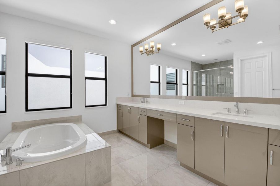 Furnished interior view inside a new home in , Boca Raton (Image 9).