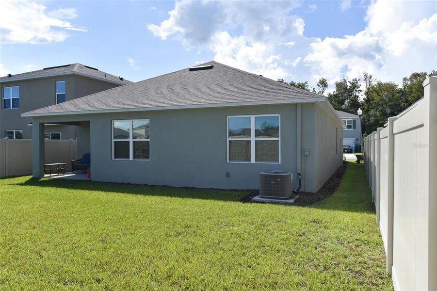 Exterior details and patio area of a home in Oak Leaf Preserve, New Smyrna Beach (Image 25). Exterior details and patio area of a home in Oak Leaf Preserve, New Smyrna Beach (Image 25).
