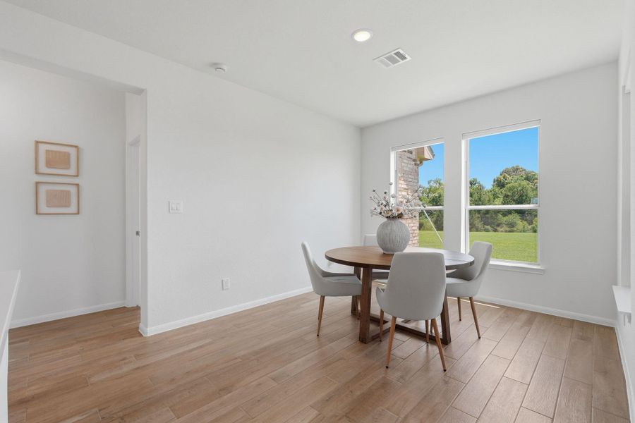 Furnished interior view inside a new home in Waterstone on Lake Conroe, Montgomery (Image 29).