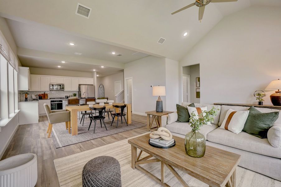 First Floor in the Stanley II home plan by Trophy Signature Homes - REPRESENTATIVE PHOTO