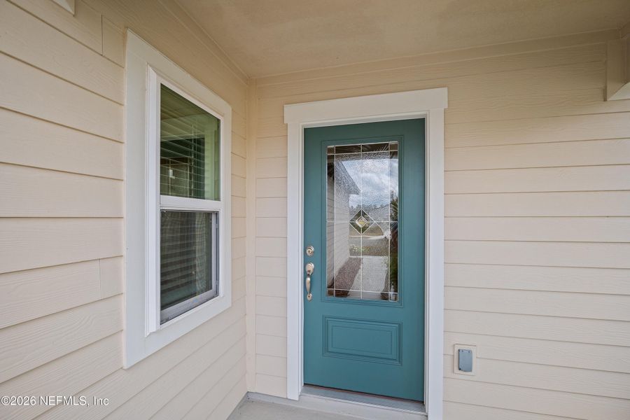 Exterior details and patio area of a home in Westport Landing, Jacksonville (Image 4).