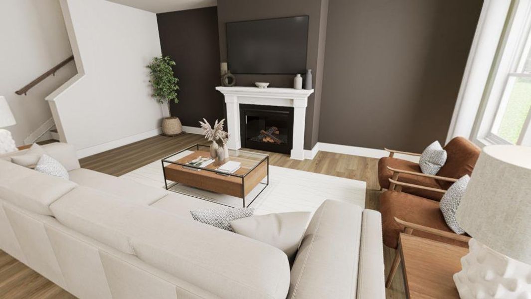 Furnished interior view inside a new home in McConnell Ridge, McLeansville (Image 3).