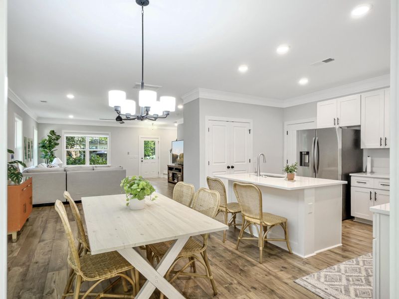 Furnished interior view inside a new home in , James Island (Image 33).