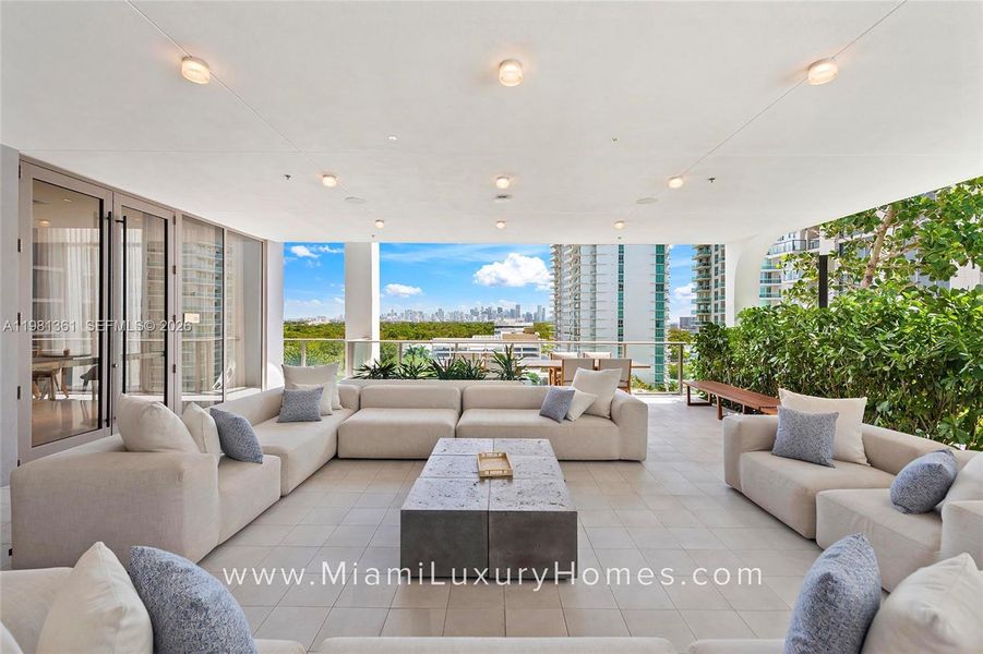 Furnished interior view inside a new home in , Miami (Image 42).