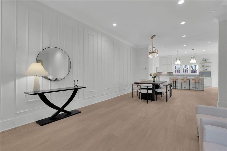 Furnished interior view inside a new home in Skyview On Broad, Sugar Hill (Image 31).