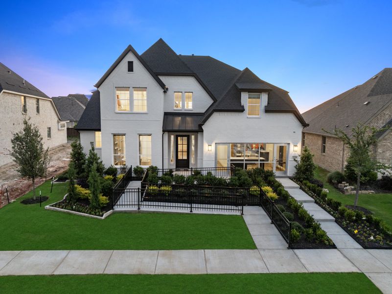 Representative exterior photo of a completed home built from the Eastland by UnionMain Homes in Cambridge Crossing, Celina, TX (Image 27). Representative exterior photo of a completed home built from the Eastland by UnionMain Homes in Cambridge Crossing, Celina, TX (Image 27).