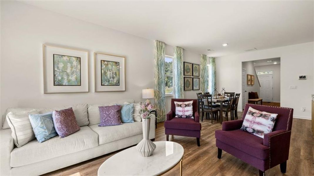 Furnished interior view inside a new home in Shoal Creek, Hampton (Image 13). Furnished interior view inside a new home in Shoal Creek, Hampton (Image 13).