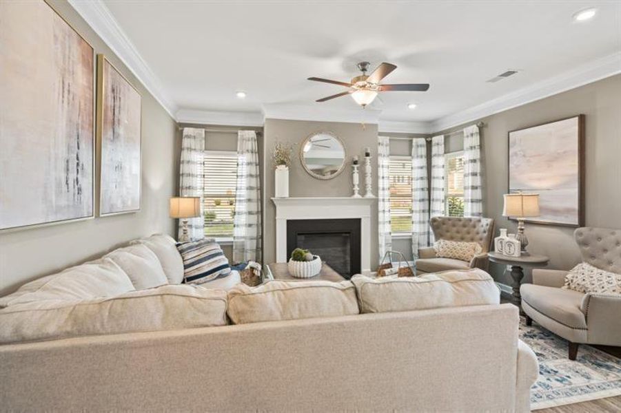 Furnished interior view inside a new home in Glen at Cave Springs, Douglasville (Image 12).