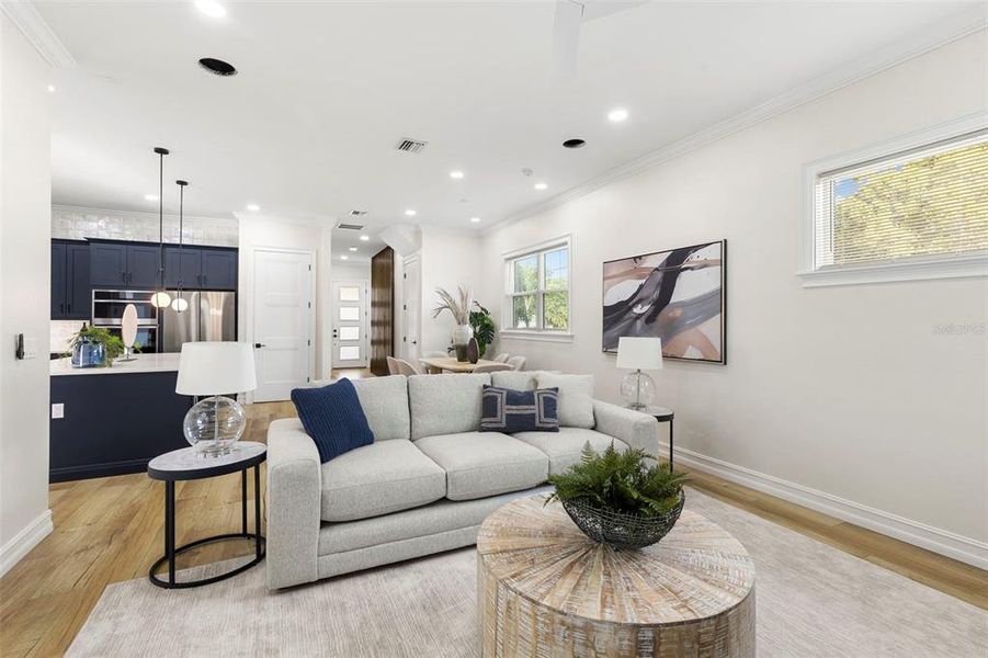 Furnished interior view inside a new home in , St. Petersburg (Image 36).