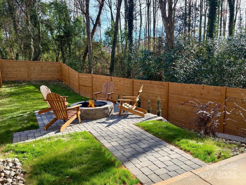 Exterior details and patio area of a home in , Charlotte (Image 1). Exterior details and patio area of a home in , Charlotte (Image 1).