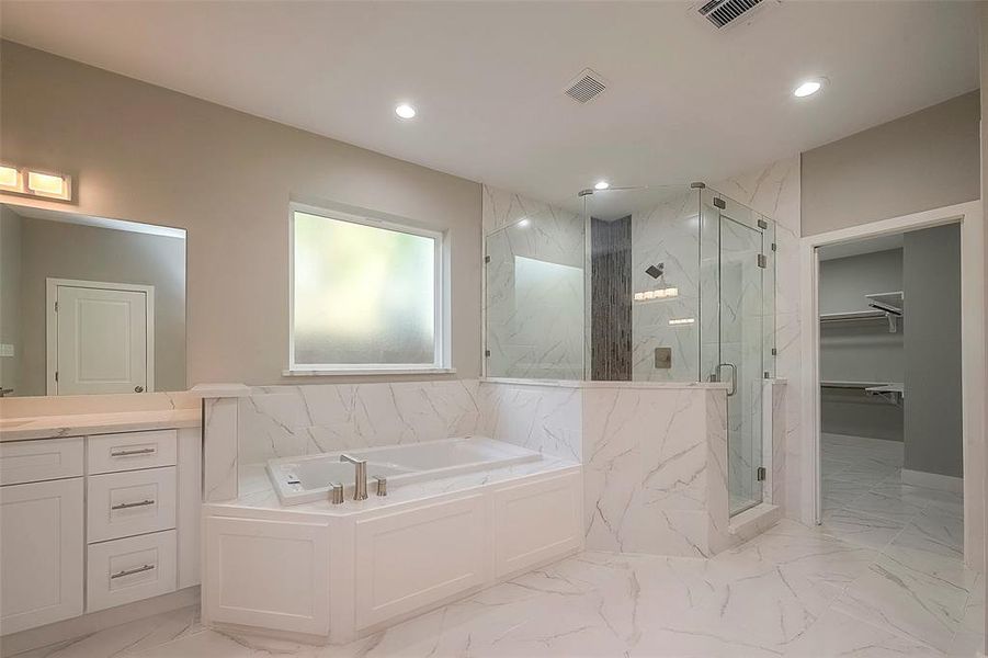 Luxury primary bathroom