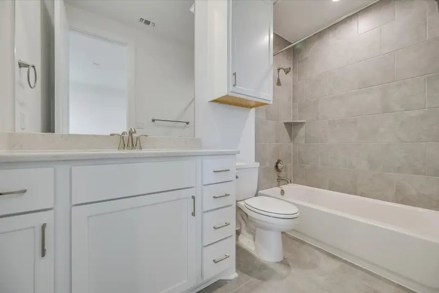 Furnished interior in a model home at Burnet Hilltop Estates in Cedar Park (Image 19).
