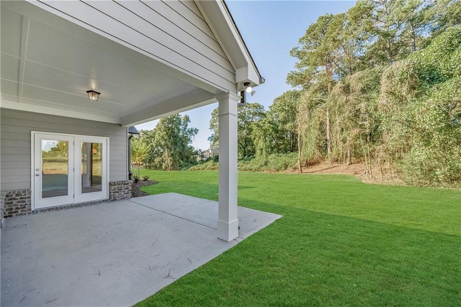 Exterior details and patio area of a home in , Buford (Image 31).