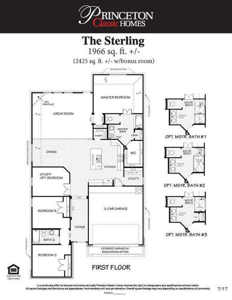 1st Floor Standard with Options