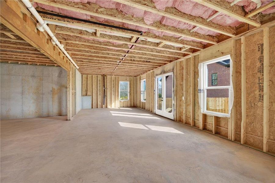 In-progress construction of a new home in , Buford, GA (Image 57).