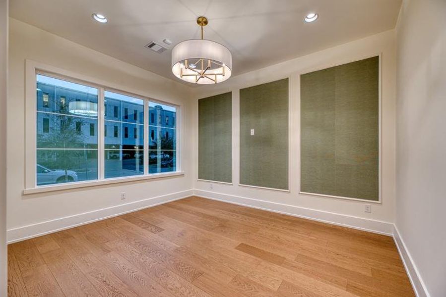 Beautiful Study with accent panels