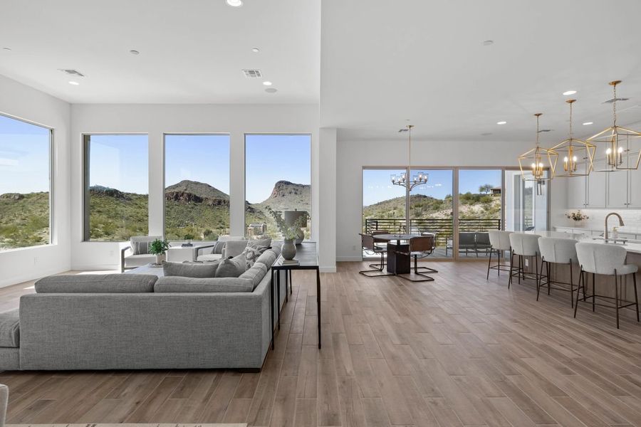 Representative furnished interior of a home built from the Overlook by KLMR Homes in Bellos at The Summit, Fountain Hills (Image 14).
