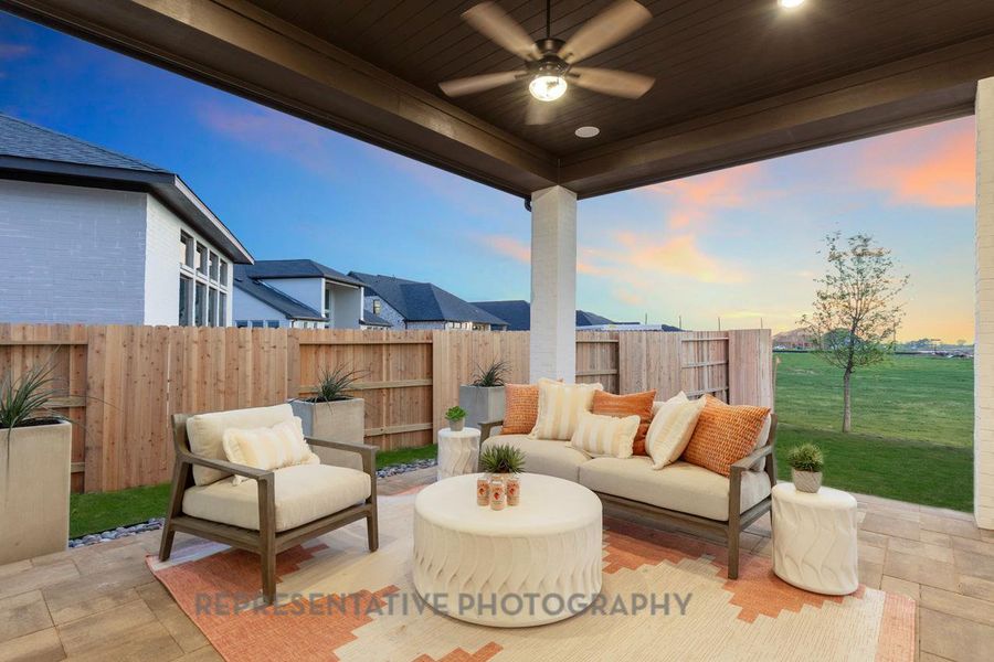 Exterior details and patio area of a home in Parten, Austin (Image 2). Exterior details and patio area of a home in Parten, Austin (Image 2).
