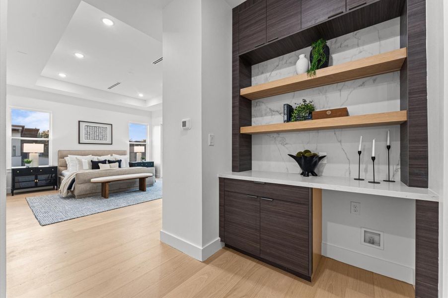 Furnished interior view inside a new home in , Houston (Image 32).