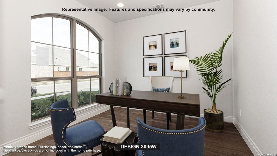 Furnished interior view inside a new home in Homestead, Schertz (Image 4).