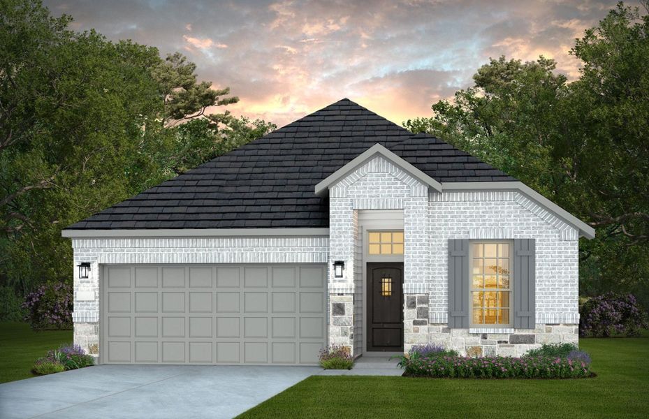 Representative exterior photo of a completed home built from the Fox Hollow by Pulte Homes in Windcress, Cove, TX (Image 16). Representative exterior photo of a completed home built from the Fox Hollow by Pulte Homes in Windcress, Cove, TX (Image 16).