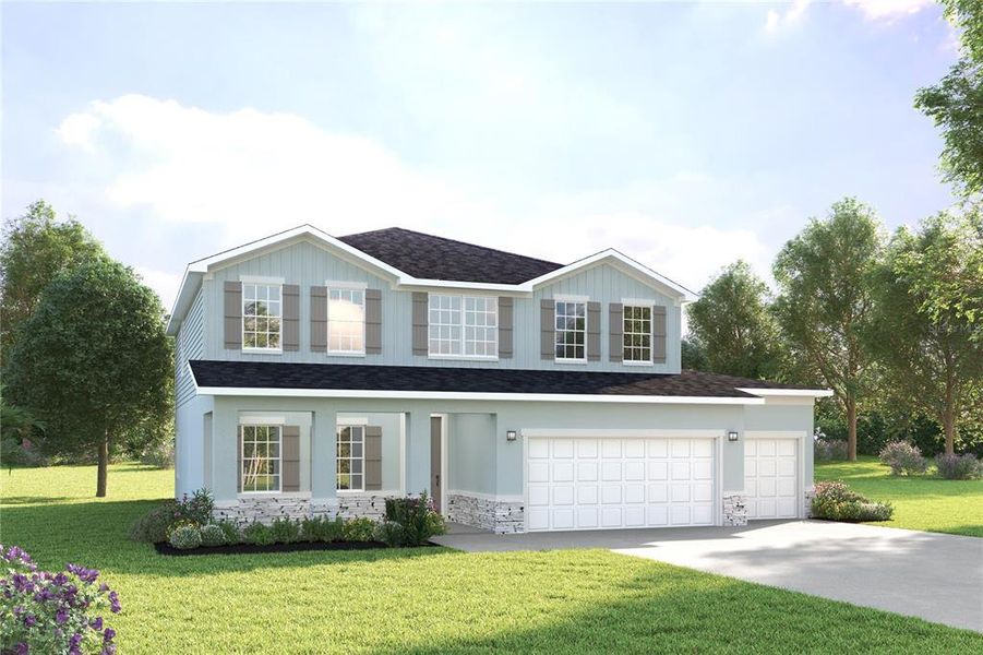 Front exterior of a home in the Cypress Ridge Ranch community, located in Wimauma, FL (Image 9).